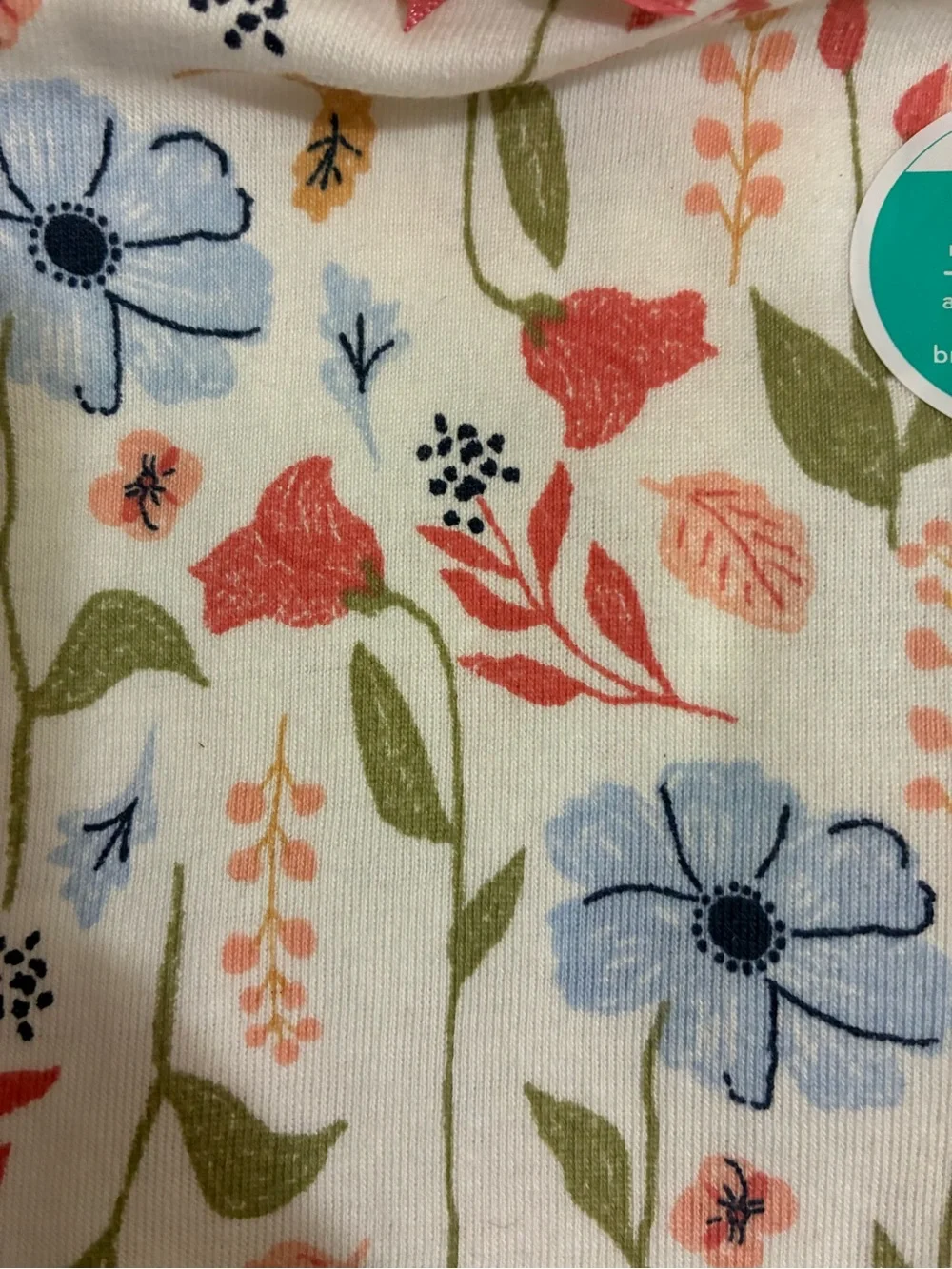 Carter's Light Blue Bird Print One-Piece Bodysuit